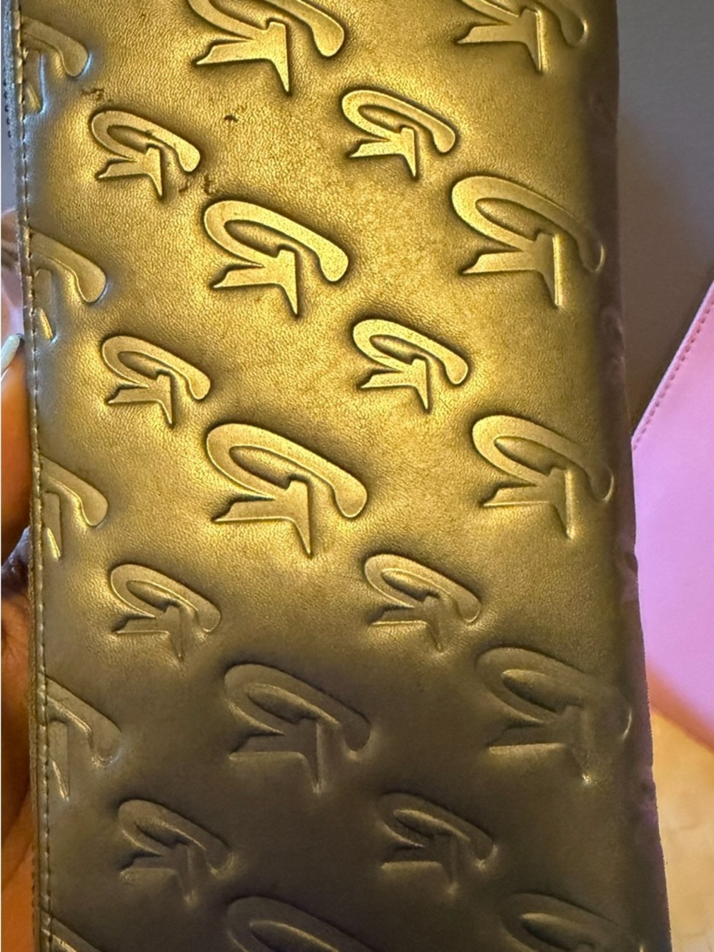 Embossed Black Leather Wallet - Women Accessories
